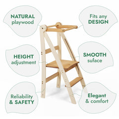 Adjustable toddler tower - Kids Step Stool-5