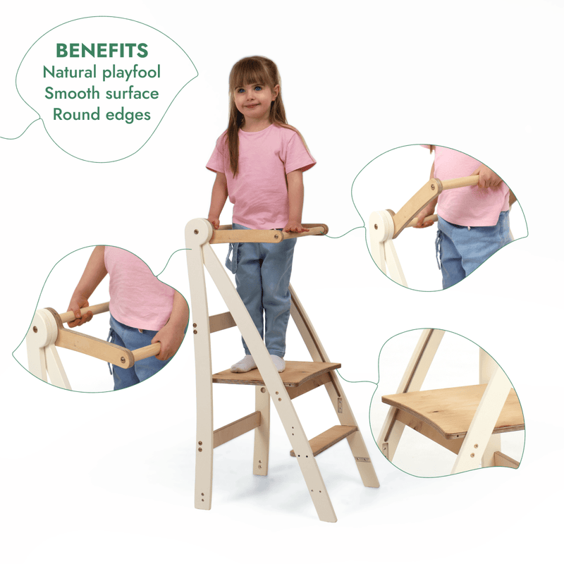 Adjustable toddler tower - Kids Step Stool-6