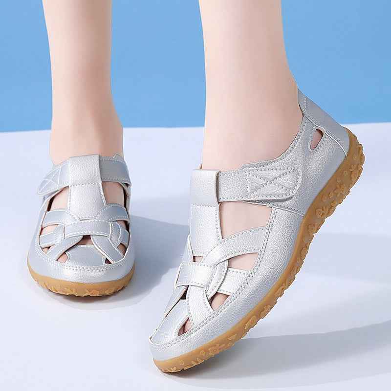 Beach Hollowed Fashion Flat Sandals-2