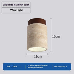 Japanese Style Trendy Yellow Cave Style Ceiling Light For Home Use-10