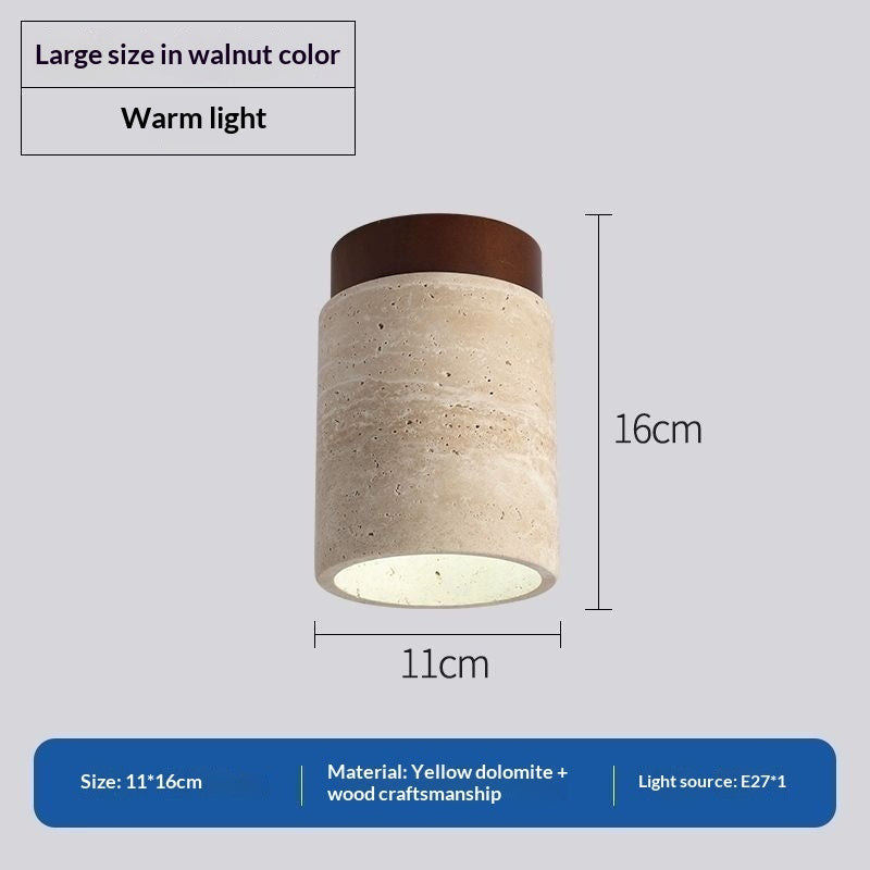 Japanese Style Trendy Yellow Cave Style Ceiling Light For Home Use-10
