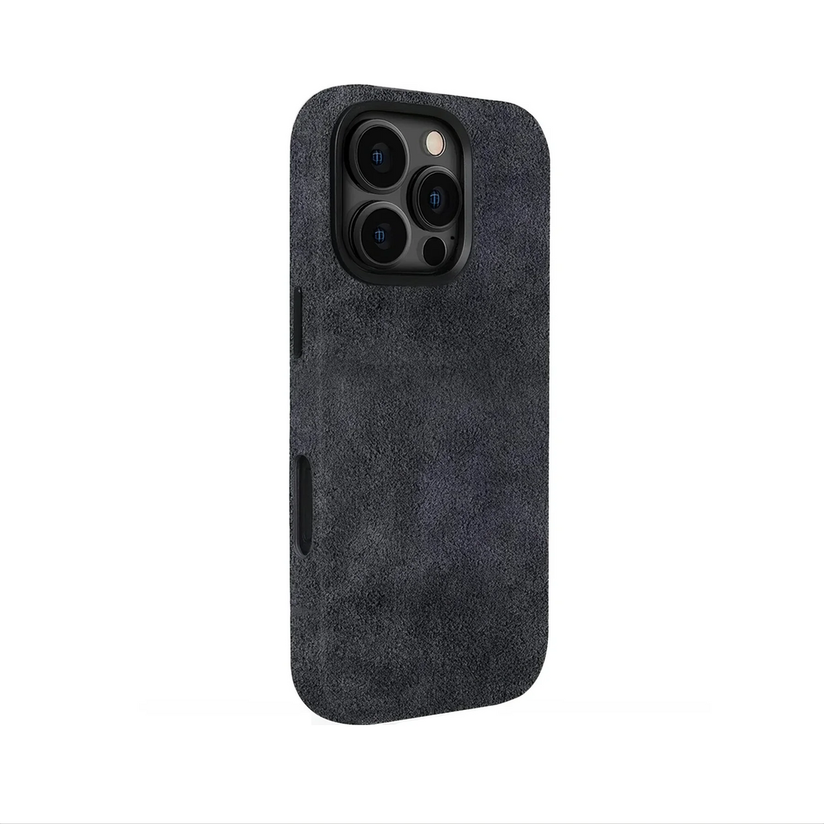 Grey Alcantara Case For iPhone 16 Pro Max-3