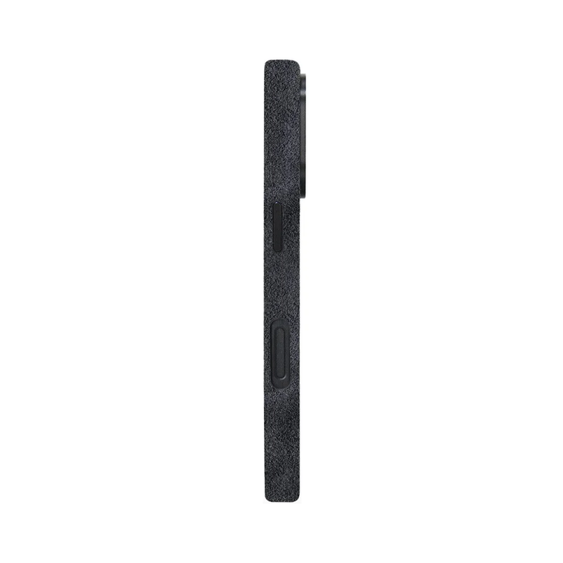 Grey Alcantara Case For iPhone 16 Pro-4