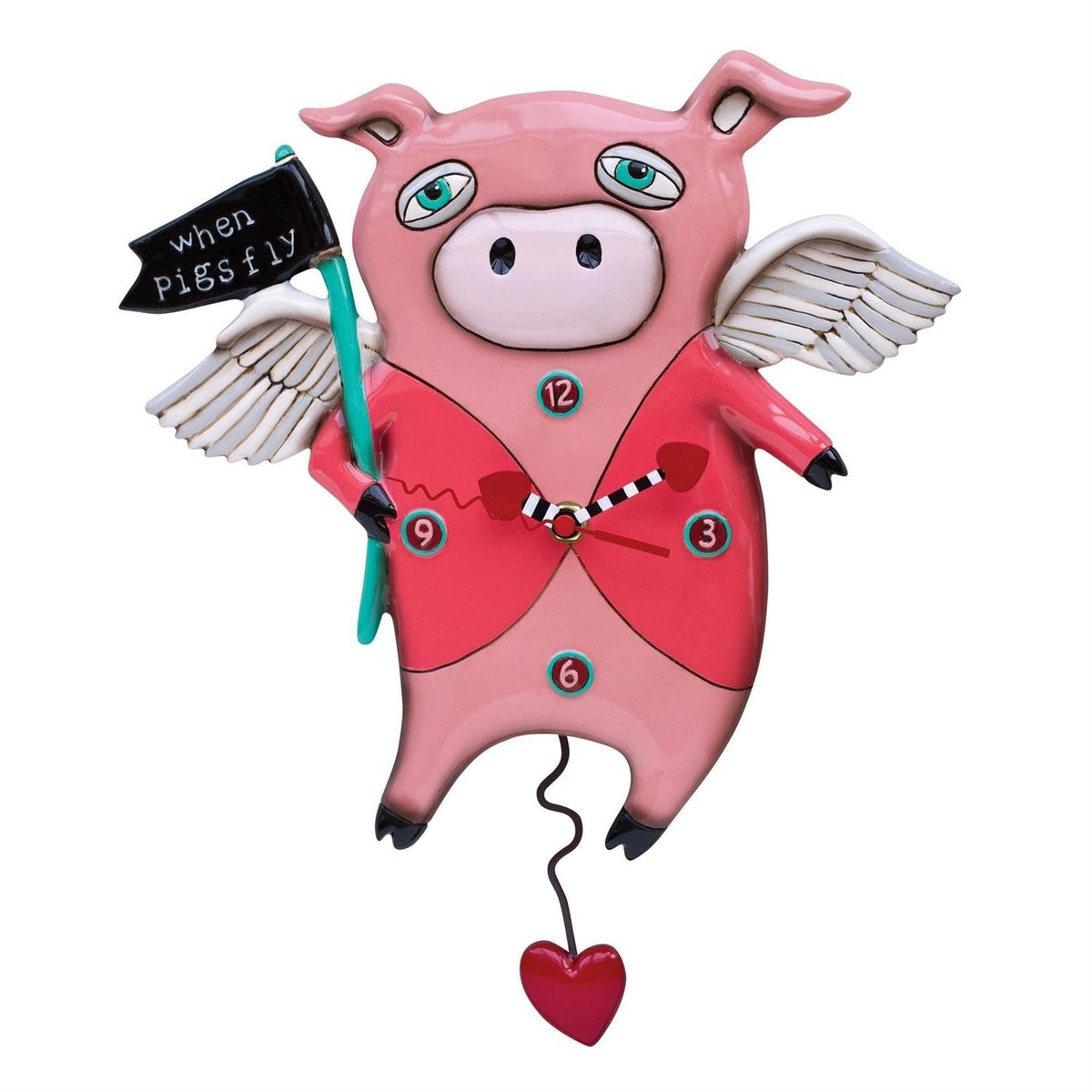 Allen Designs When Pigs Fly Clock-1