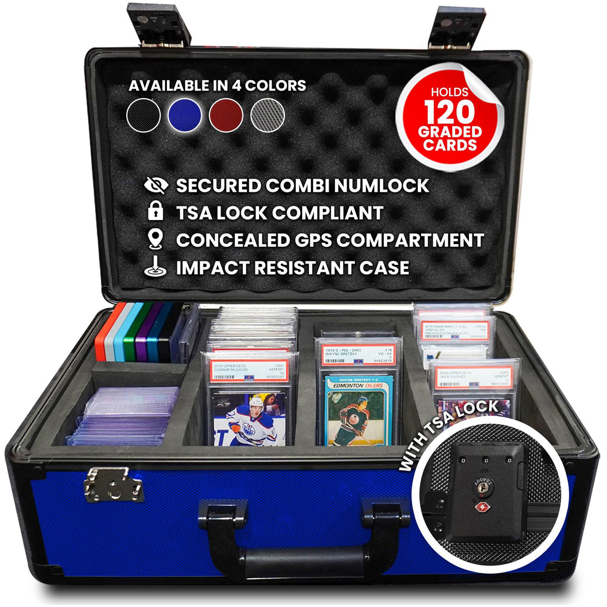 EVORETRO Graded Card Storage Box, TSA Lock-48
