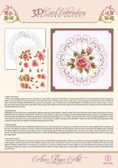 Ann Paper Embroidery Pattern - Rose Glow-1