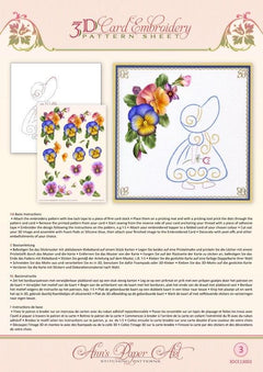 Ann Paper Embroidery Pattern - Summer Pansies-1