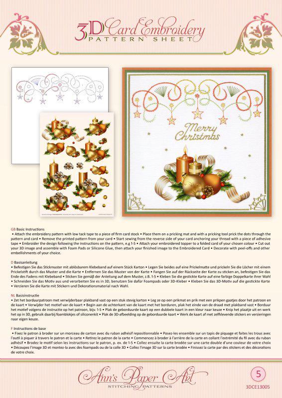 Ann Paper Embroidery Pattern - Holiday Decor-1