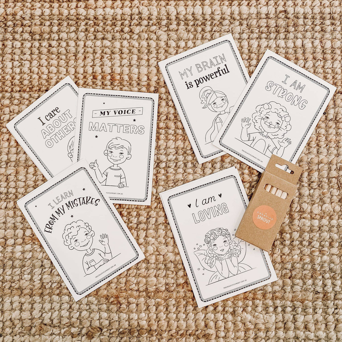 The Creative Sprout - Affirmation Colouring Pages – Mindfulness Activity - Ages 4+-2