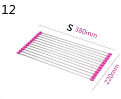 Folding Kitchen Drain Sink Rack Stainless Steel-20