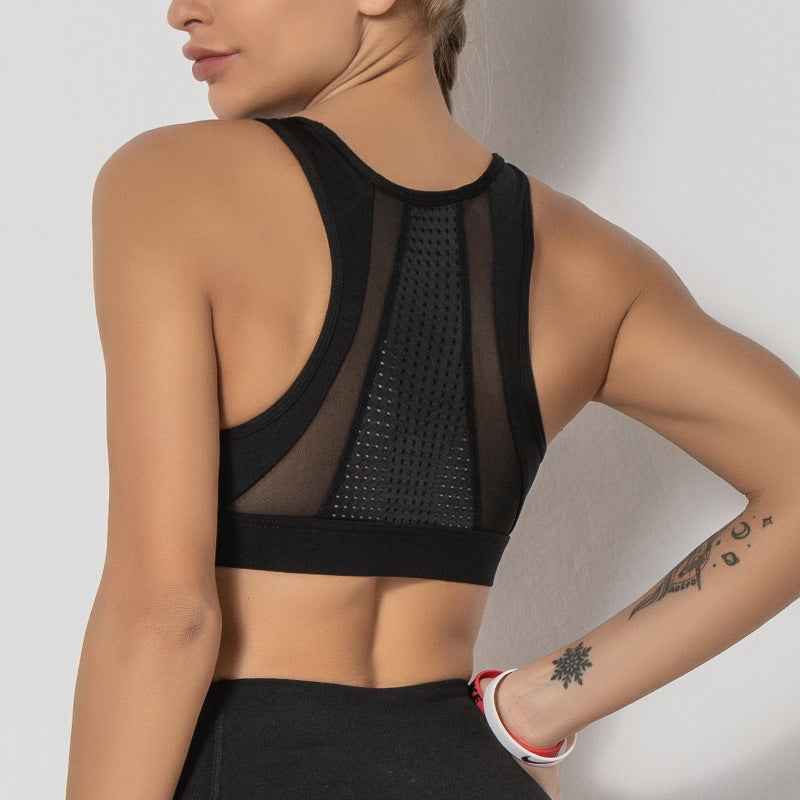 Women’s Breathable Mesh Sports Vest – Workout & Fitness Activewear Top-5