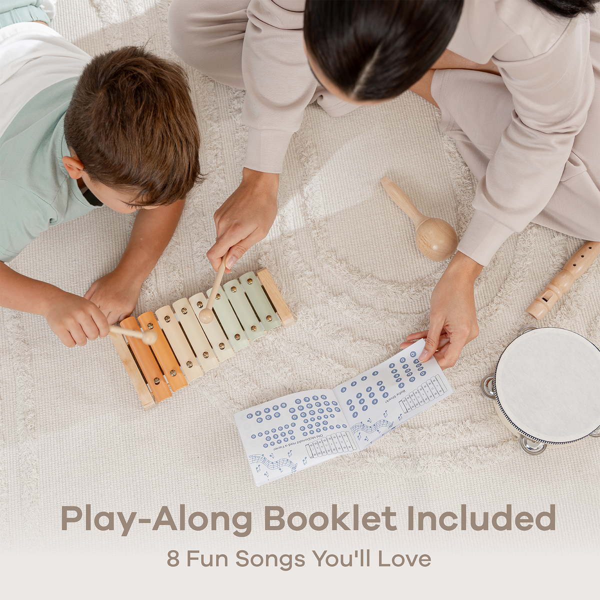 Comfy Cubs - 4-Piece Kids Musical Instruments - Ages 2+-5