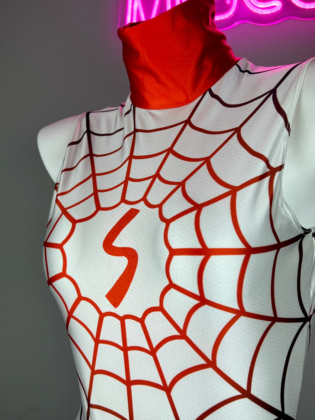 Woman Super Hero Spandex Open Crotch Cosplay Bodysuit Sexy Lingerie-4