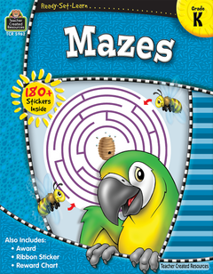 Teacher Created Resources - Ready Set Learn: Mazes Workbook (Gr. K) - Ages 5+-1
