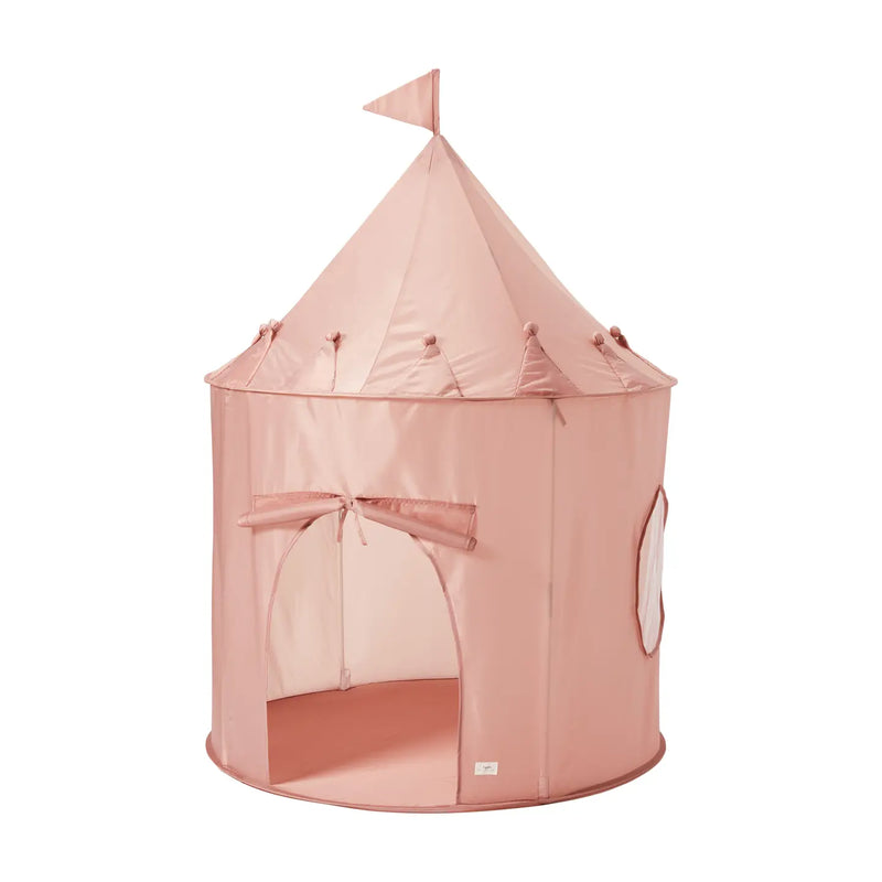 Recycled Fabric Play Tent Castle | Misty Pink | 3 Sprouts-1