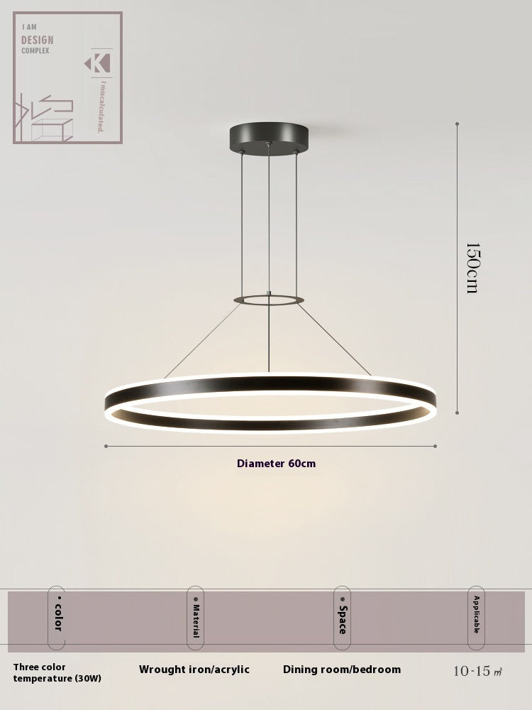 Creative Commercial Round Restaurant Chandelier-13
