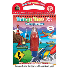 Teacher Created Resources - Things That Go Water Reveal Coloring Book - Ages 2+-1