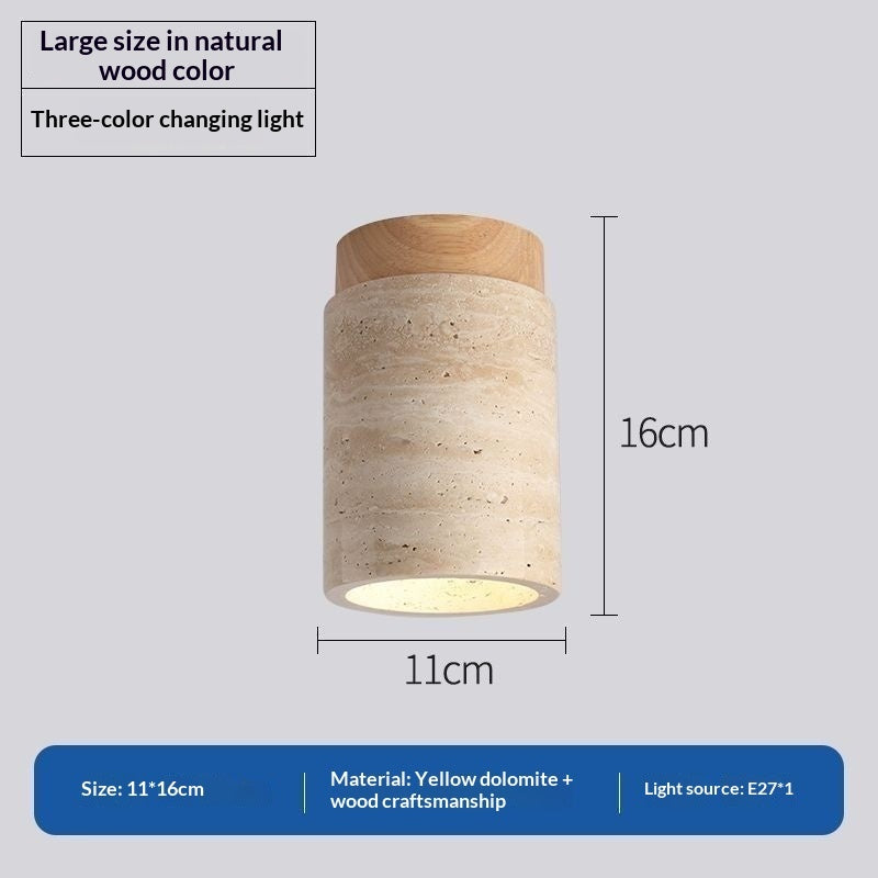 Japanese Style Trendy Yellow Cave Style Ceiling Light For Home Use-13