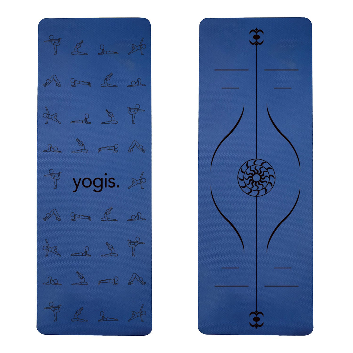 Yoga Mat Posture Line Non-Slip TPE Fitness Mat – Beginner Support &amp; Alignment Guide-8