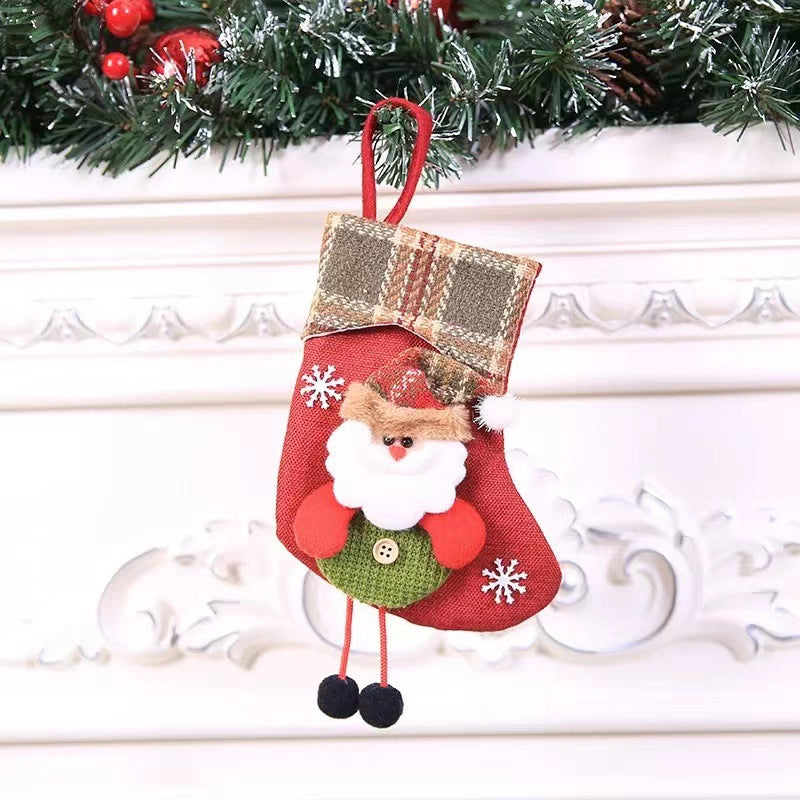 Christmas Stocking Pendant – Festive Holiday Gift Bag Hanging Decoration-2
