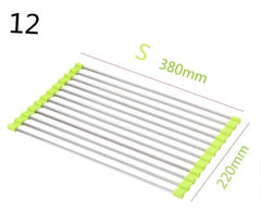 Folding Kitchen Drain Sink Rack Stainless Steel-7