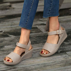 Sandalswomen's Beach Toe Wedge Sandals-3
