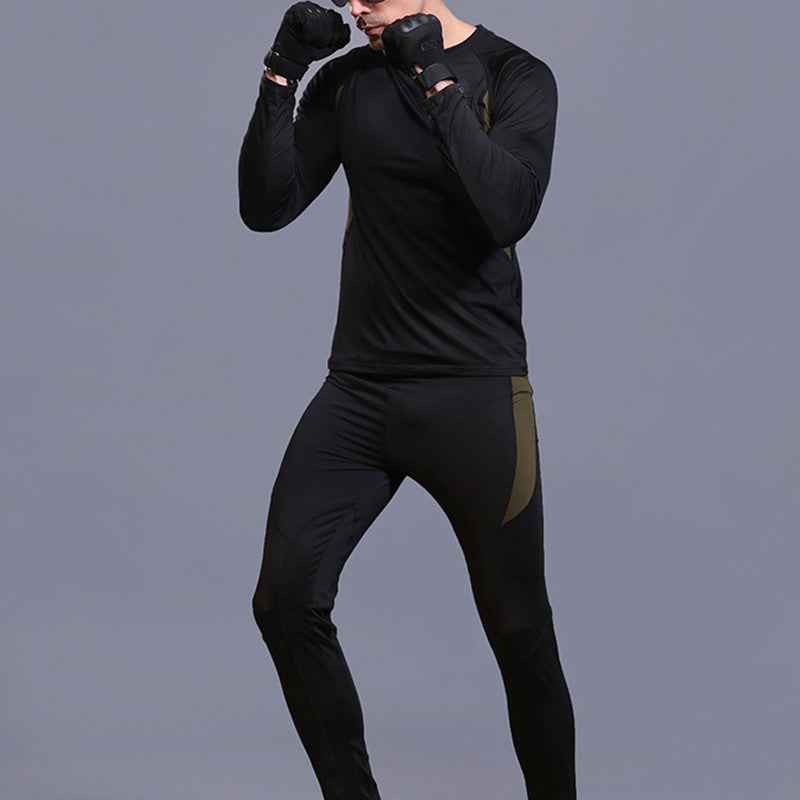 Men’s Thermal Sports Workout Set – Warm Athletic Base Layer Underwear-1