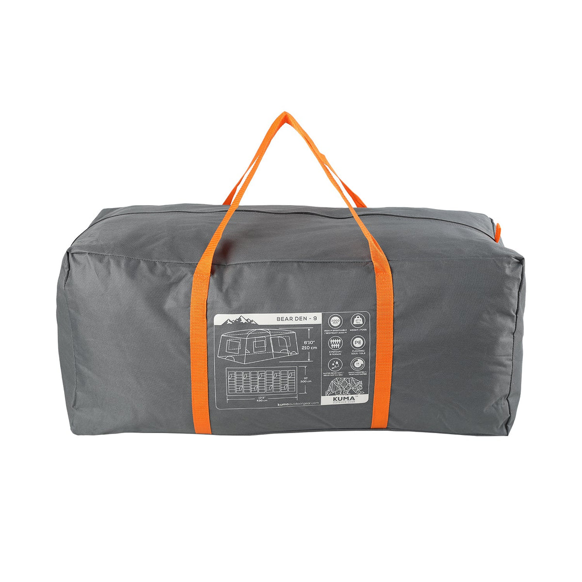 Kuma Outdoor Gear Bear Den 9 Cabin Tent-8
