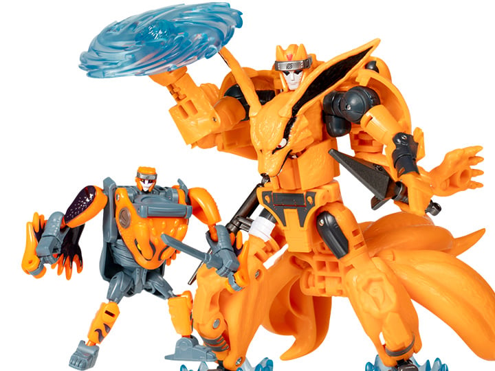 Transformers Collaborative Naruto: Shippuden x Transformers Kurama & Gamakichi Figure Set-4
