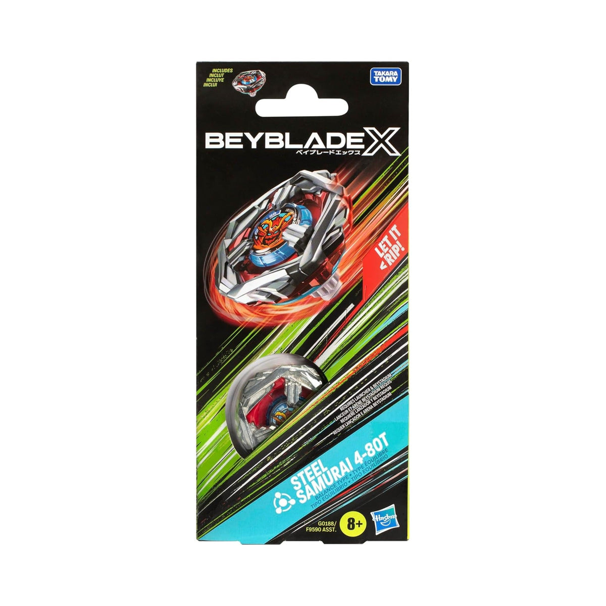 (Hasbro) Beyblade X - Steel Samurai 4-80T