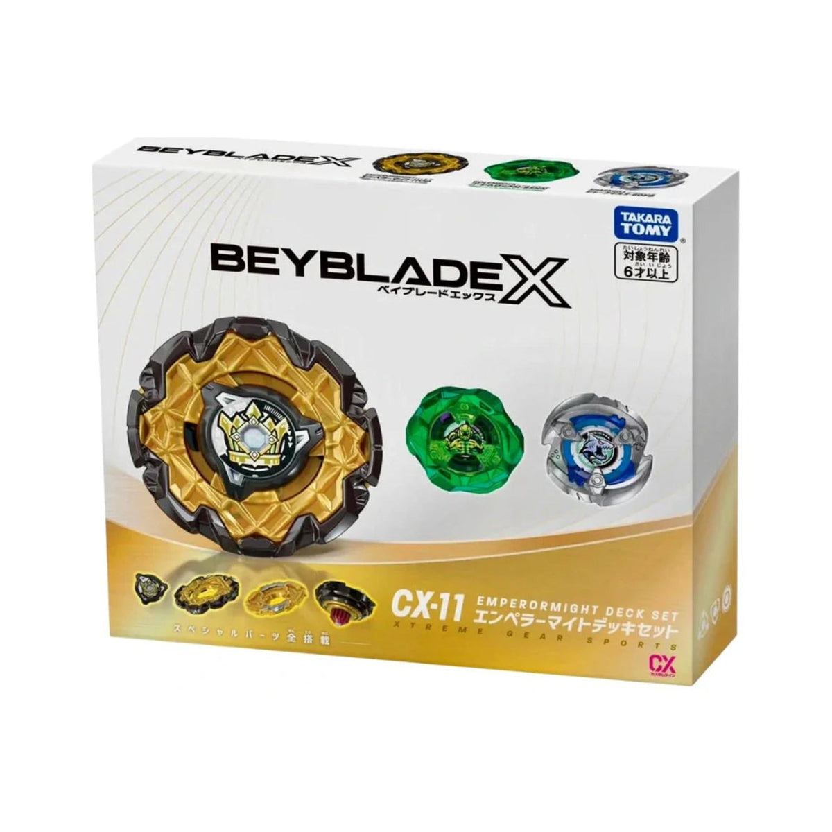 (Takara Tomy) Beyblade X - CX-11 - Emperor Might Deck Set