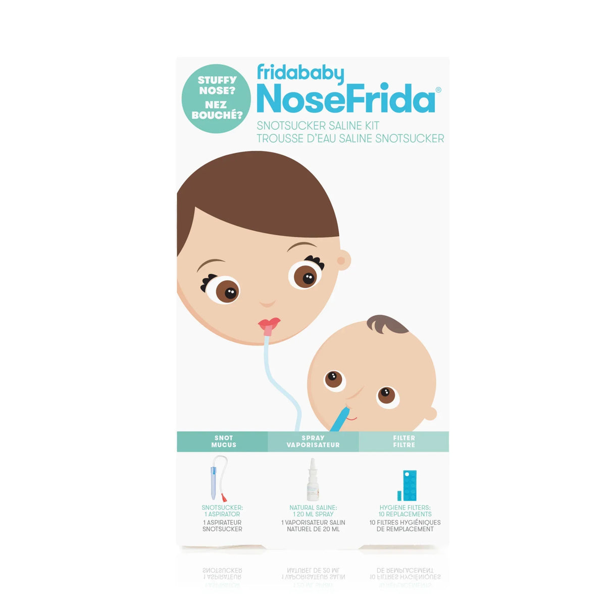 NoseFrida The Snotsucker Saline Kit-1