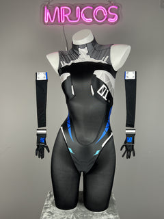 Anime Sci-Fi Spandex Cosplay Open Crotch Bodysuit Costume Lingerie Zentai-11