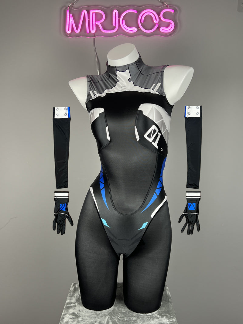 Anime Sci-Fi Spandex Cosplay Open Crotch Bodysuit Costume Lingerie Zentai-11