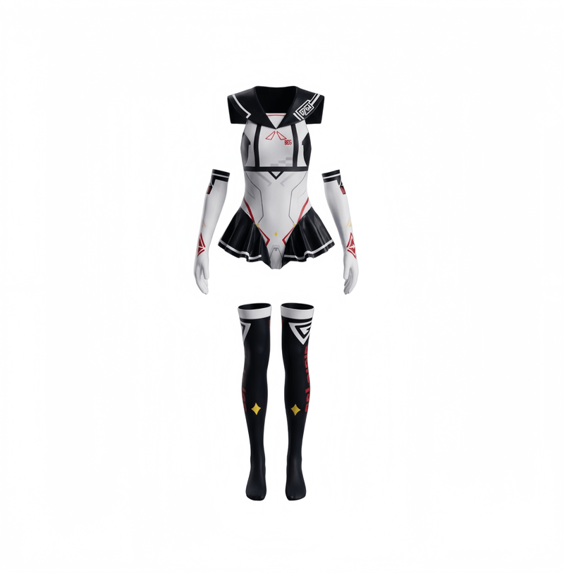 Japanese Anime Girl Spandex Swimwear Racing Suit Wet Suit Race Queen Costume-15