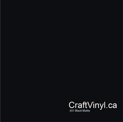 Oracal 651 Matte Black #070 sheets and rolls-3