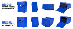 Kaiba Blue Deck Box + Belt Loop - Hard Shell - Faux Leather-2