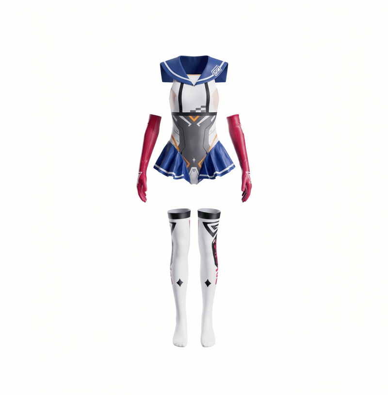 Japanese Anime Girl Spandex Swimwear Racing Suit Wet Suit Race Queen Costume-16