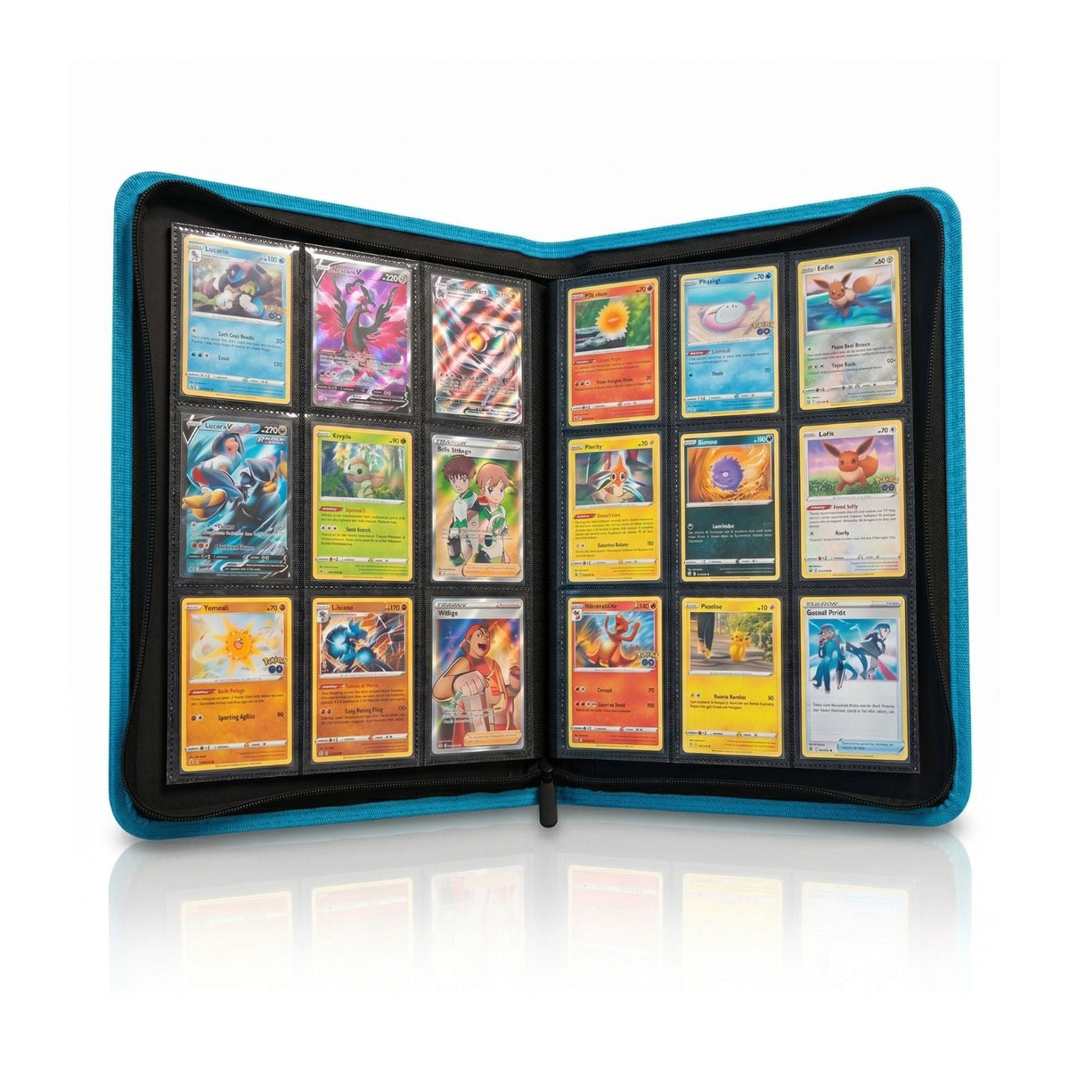 EVORETRO 9-Pocket Zip-Up Trading Card Zipper Binder for 360 cards-29