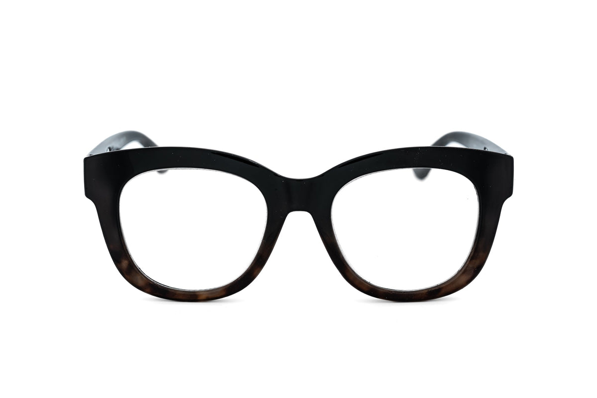 Boléro Alba — Oversized Clear Reading Glasses-8