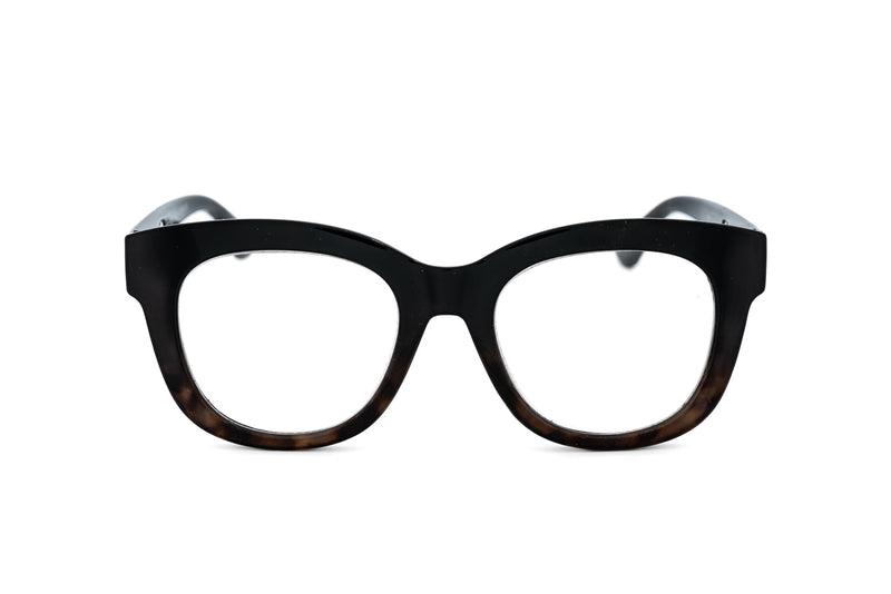 Boléro Alba — Oversized Clear Reading Glasses-8