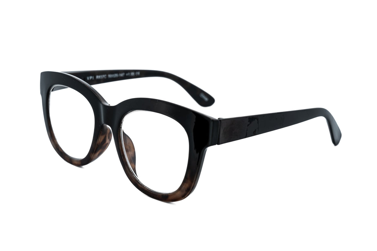 Boléro Alba — Oversized Clear Reading Glasses-7