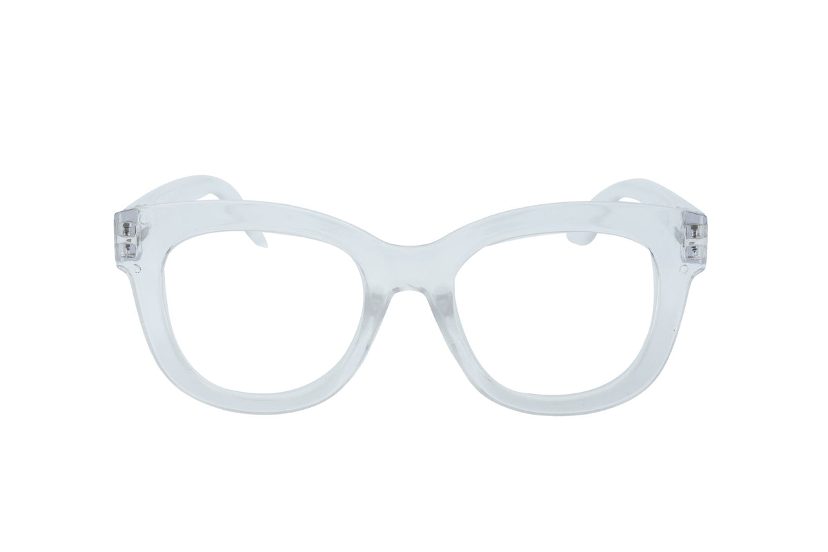Boléro Alba — Oversized Clear Reading Glasses