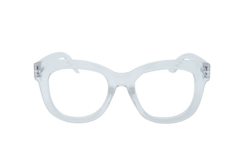 Boléro Alba — Oversized Clear Reading Glasses-2