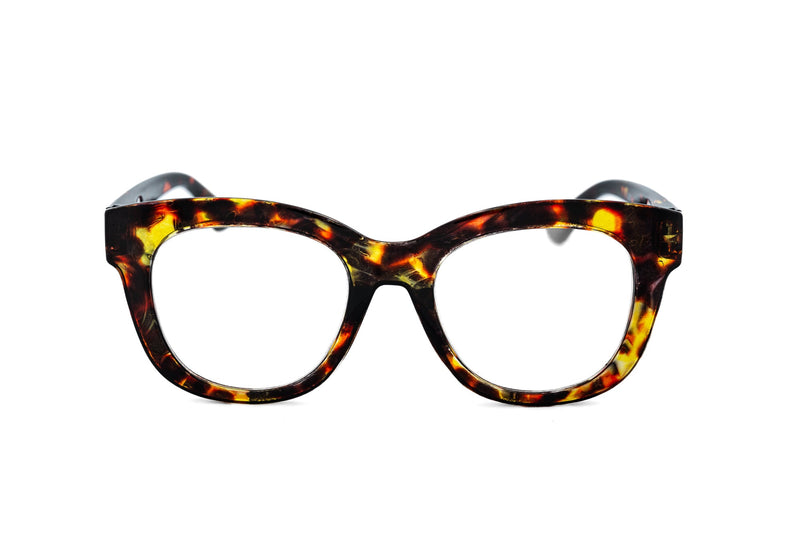 Boléro Alba — Oversized Clear Reading Glasses-5