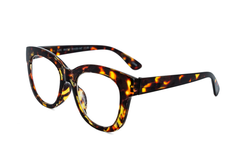 Boléro Alba — Oversized Clear Reading Glasses-4