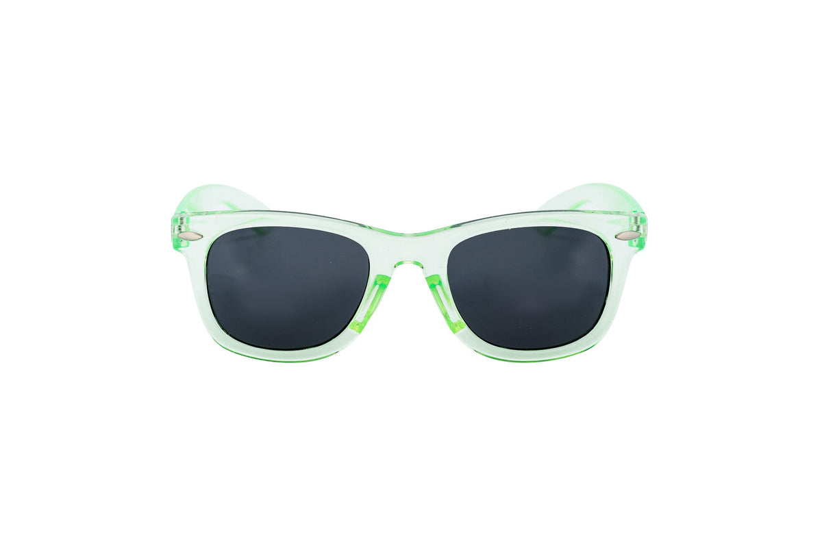 Boléro Lumo — Translucent Pink Classic Square Kids Sunglasses-5