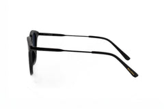 Boléro Maven — Matte Black Square Keyhole Sunglasses-3