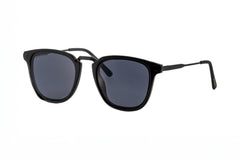 Boléro Maven — Matte Black Square Keyhole Sunglasses-1