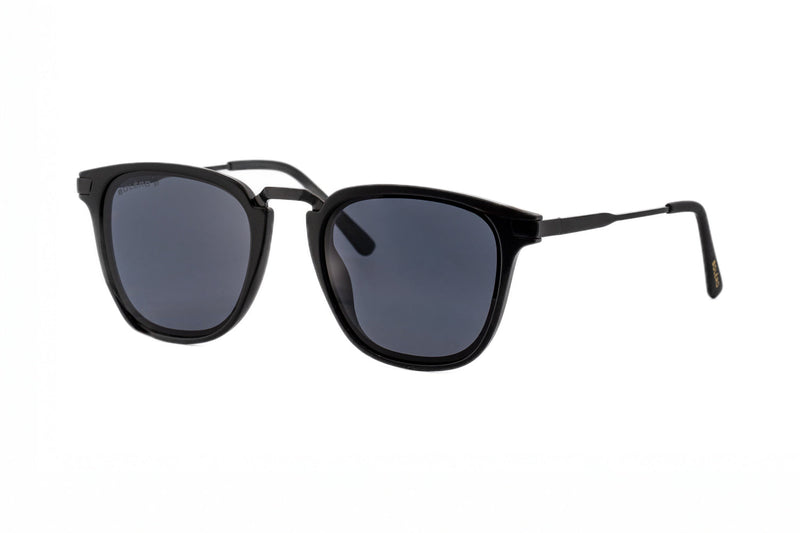 Boléro Maven — Matte Black Square Keyhole Sunglasses-1
